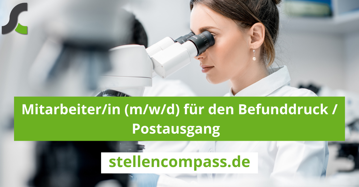 RossHelen MVZ Labor Ravensburg Labor Dr. Gärtner GbR Mitarbeiter/in (m/w/d) für den Befunddruck / Postausgang stellenocompass.de